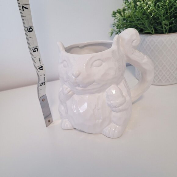 White Squirrel Shaped Coffee Tea Mug, Size 18oz - Picture 5 of 5